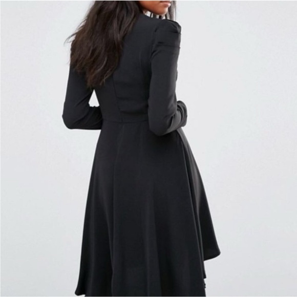 Amy Lynn Black High Low Long Sleeve Dress Women’s Size S - Picture 4 of 14